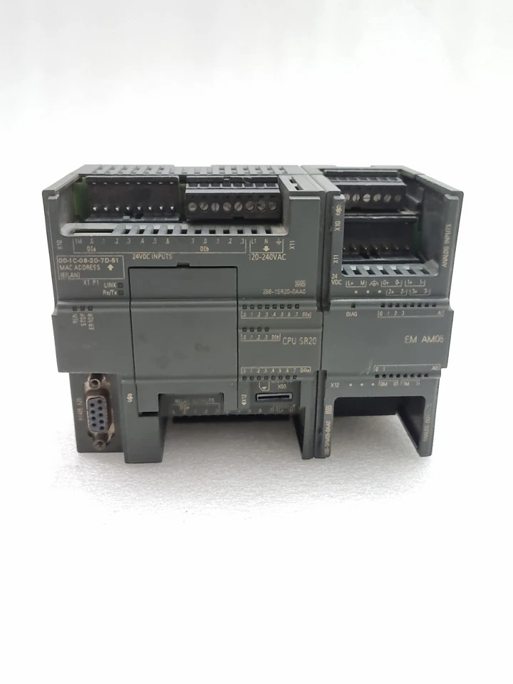 Used Working Siemens CPU SR20 6ES7288-1SR20-0AA0 With EM AM06 6ES7288-3AM06-0AA0